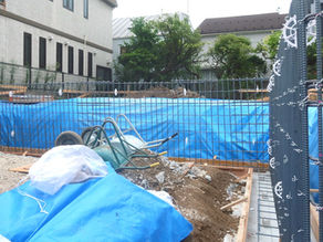 板橋区の家6 深基礎の検査