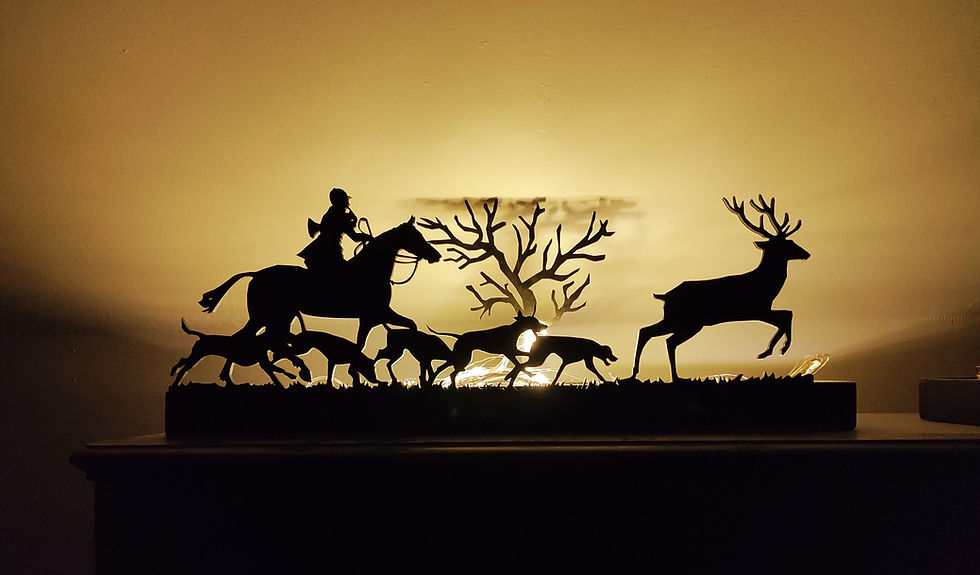 Miniature : Photophore vènerie du cerf