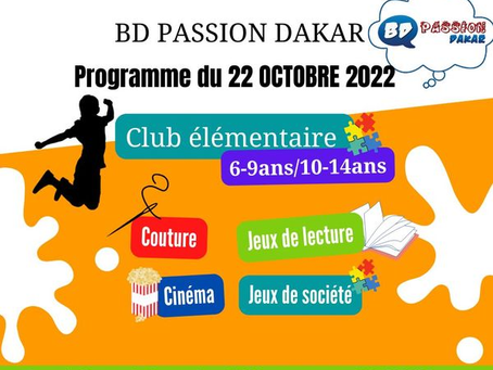 PROGRAMME SAMEDI 22 OCTOBRE 2022 /Club élémentaire (6-9/10-14) ans