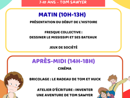 Programme du samedi 20 septembre