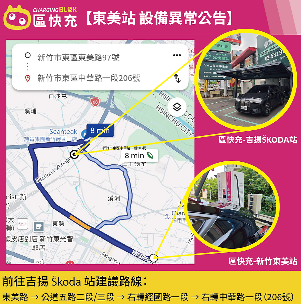 【東美站--設備異常公告】