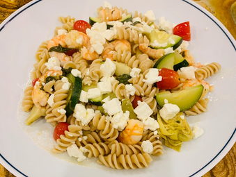 Mediterranean Shrimp Pasta