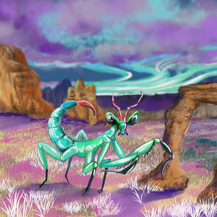 Desert alien landscape