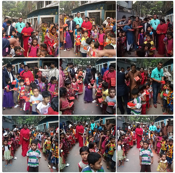 The subject of “Child Abuse Prevention” was discussed with the children they also sang the programme songs