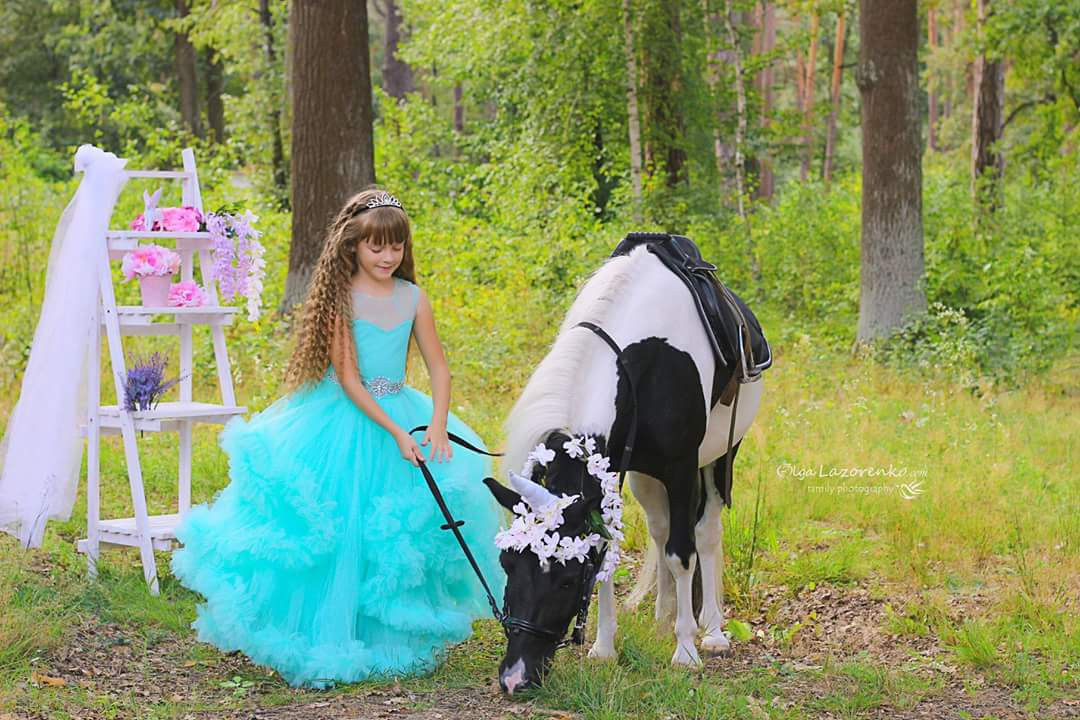 Платье облачко для девочки 3-7 лет