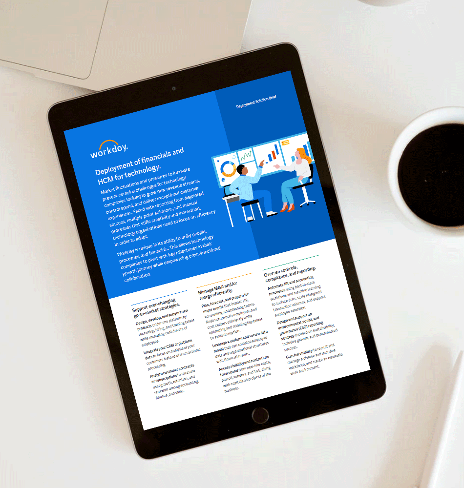 Deployment of Financials and HCM for Technology