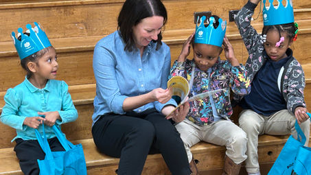 Books for K students with books and crowns