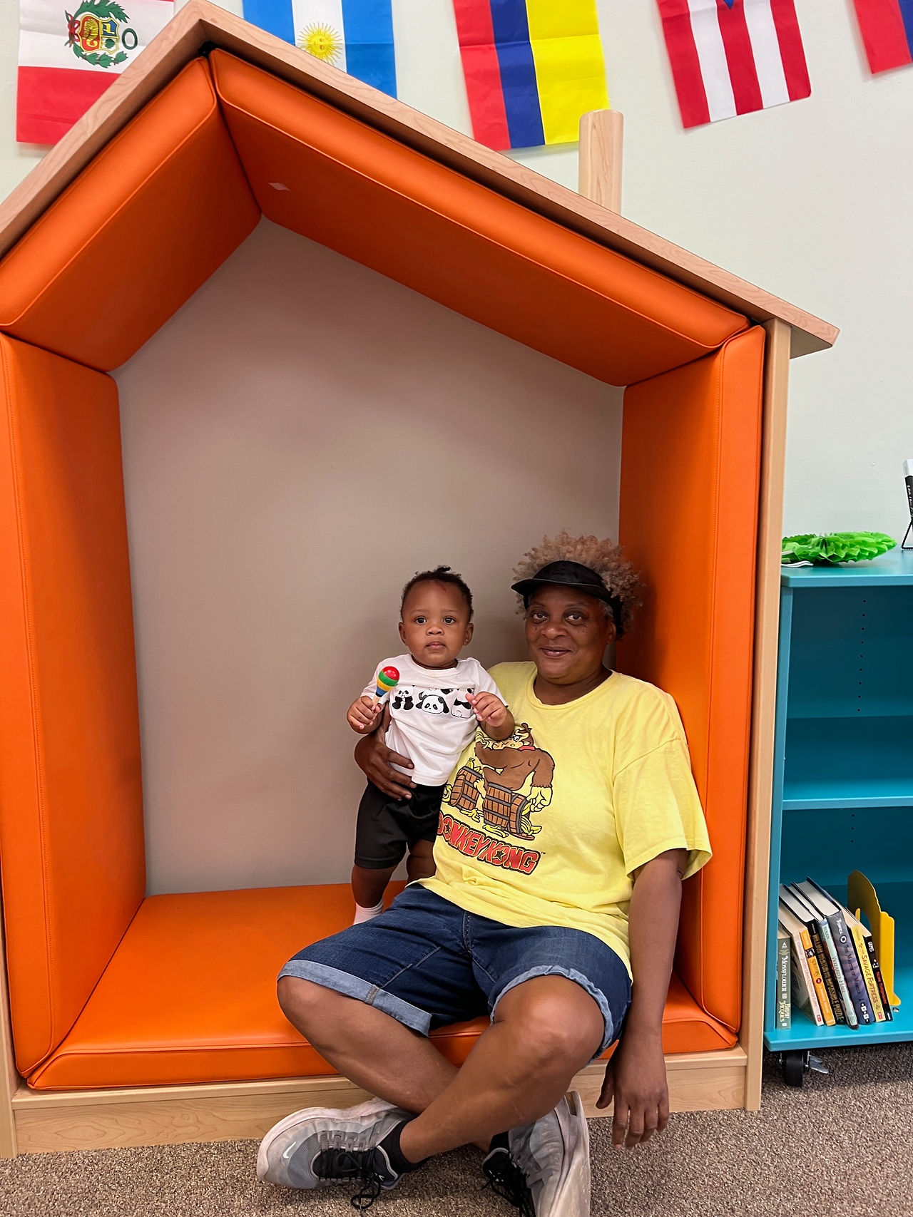 guardian and baby at Book Harvest