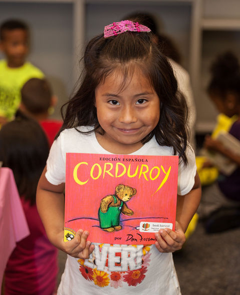 Child with book