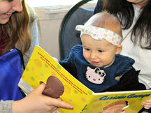 Baby with book