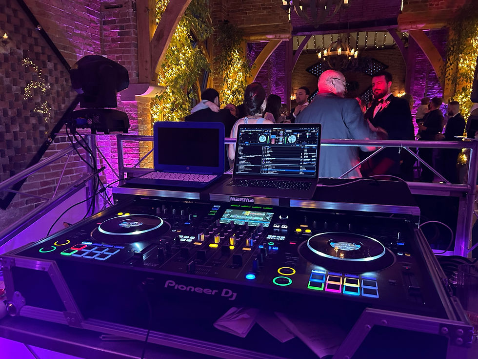 Shustoke Farm barns wedding dj