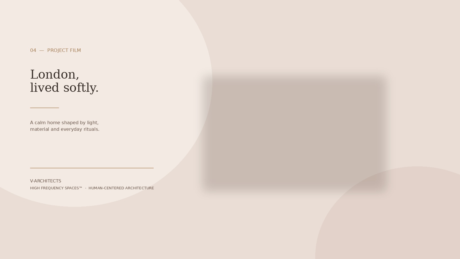 London Residence closing film editorial strip