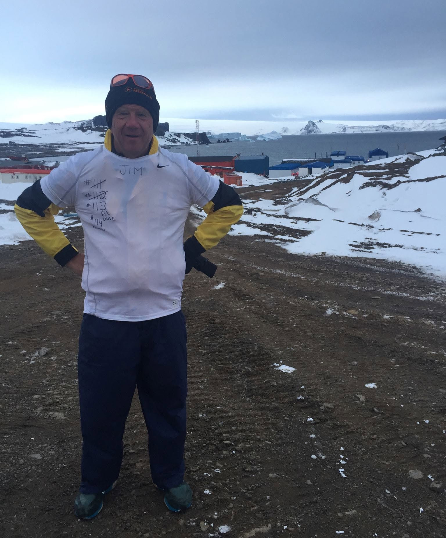 At the Antarctica Marathon