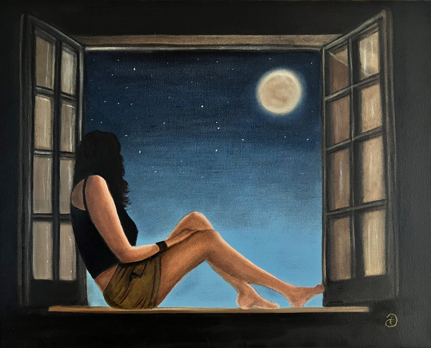 Moonchild - Original Oil on Canvas