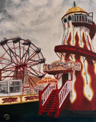Fairground
Abandoned
Big wheel
circus
fair
rides
moody sky
helter skelter
red and white stripes