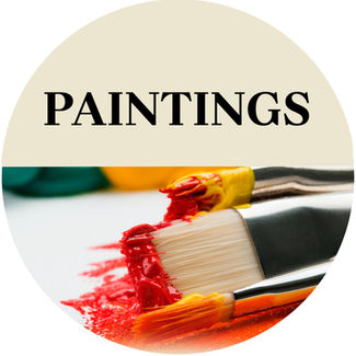 Paintings by various new artists.