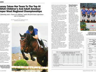 Allison Tussey's Double Gold in The Chronicle