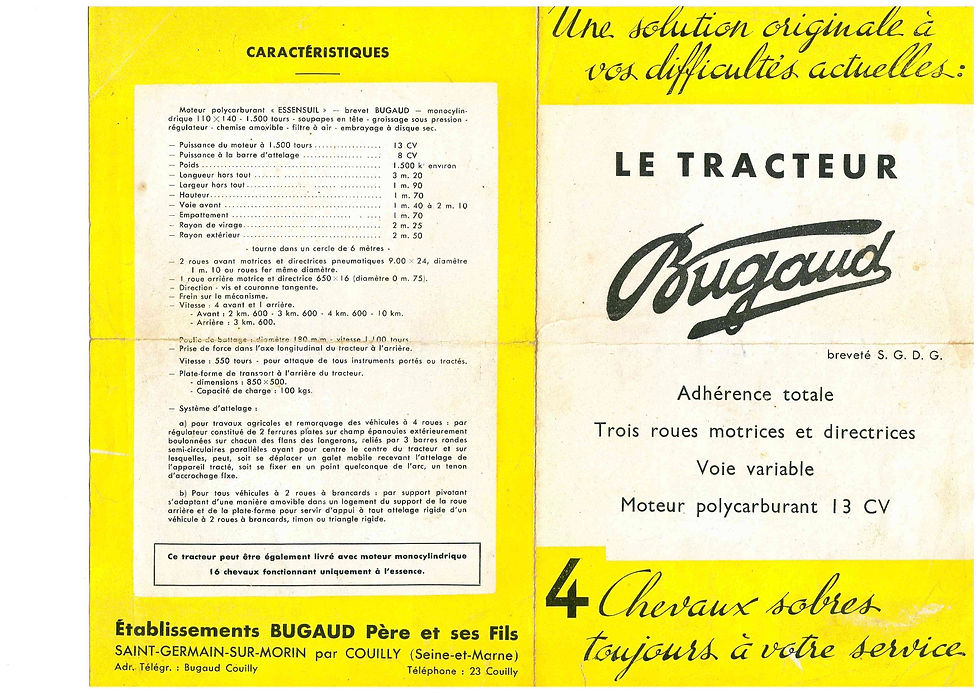 Miniatura: Bugaud B43  1947 3x3x3 Tractor
