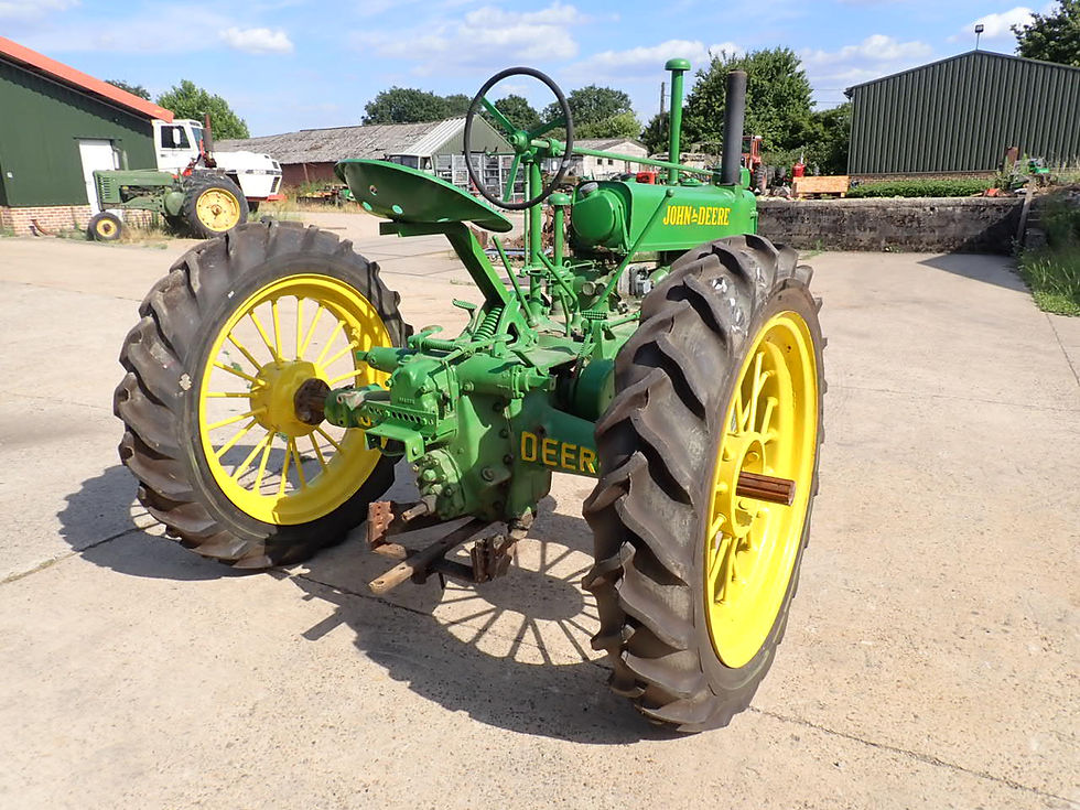 Thumbnail: John Deere A  Unstyled,  single front, round spokes, 1937