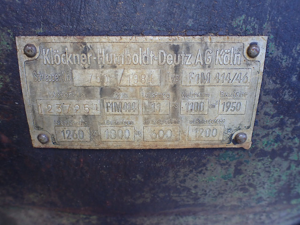 Thumbnail: Deutz F1M414 water cooled 1950 "Elfer Deutz"
