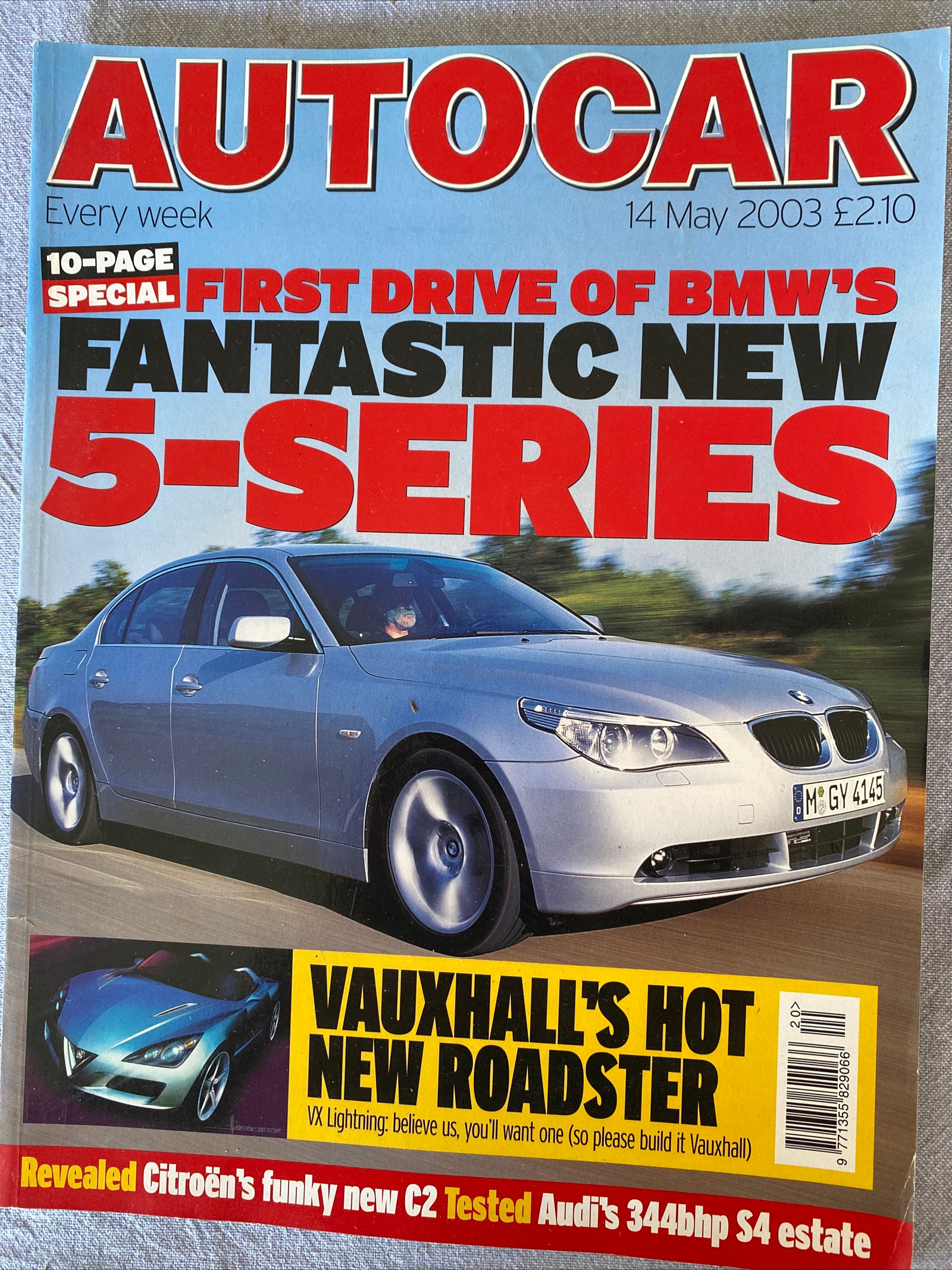 Autocar Magazine 14 May 2003 Test Audi S4 Avant Jaguar X Type 2.5 Citroen C2 VTR