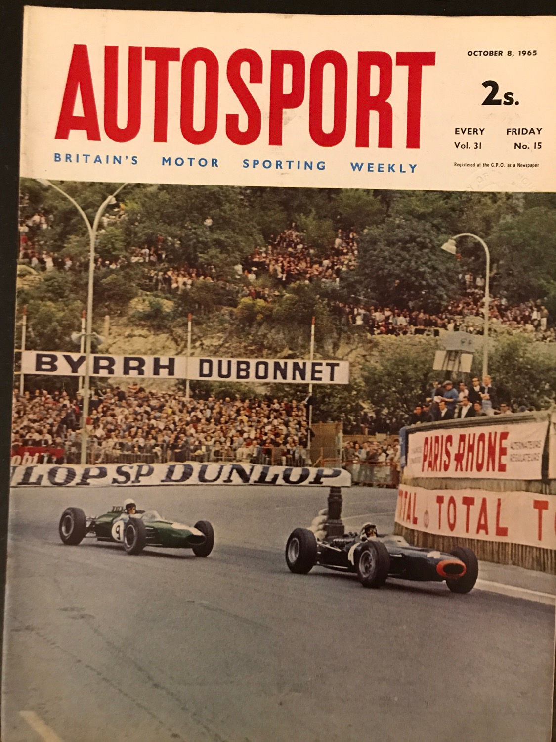 Autosport 8 October 1965 Graham Hill BRM wins US F1 GP Woodvale Dragfest