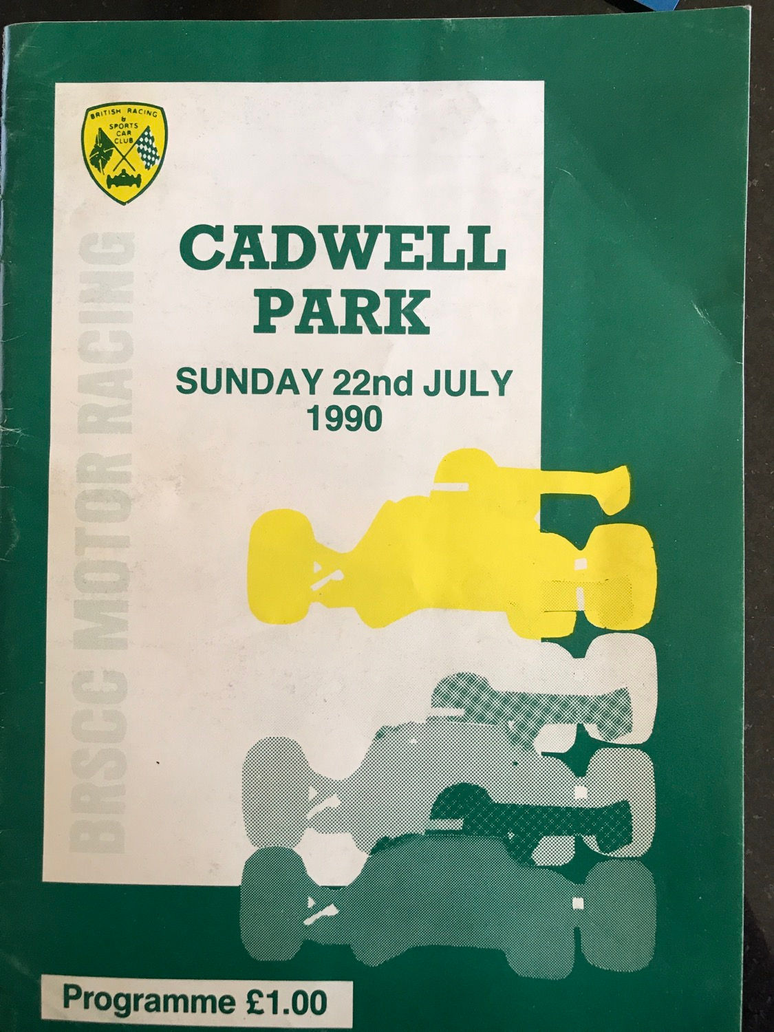 Programme Race Cadwell Park 22 July 1990 Mazda MX5 Porsche FF1600 Ticket A5