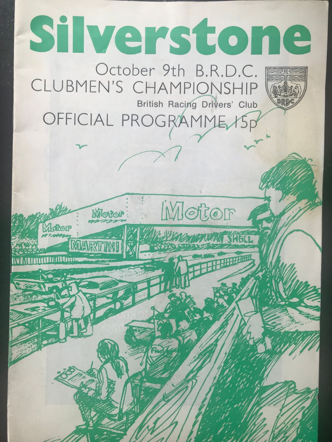 Race Programme Silverstone 9 October 1971 Sports Saloons Formula Libre A5