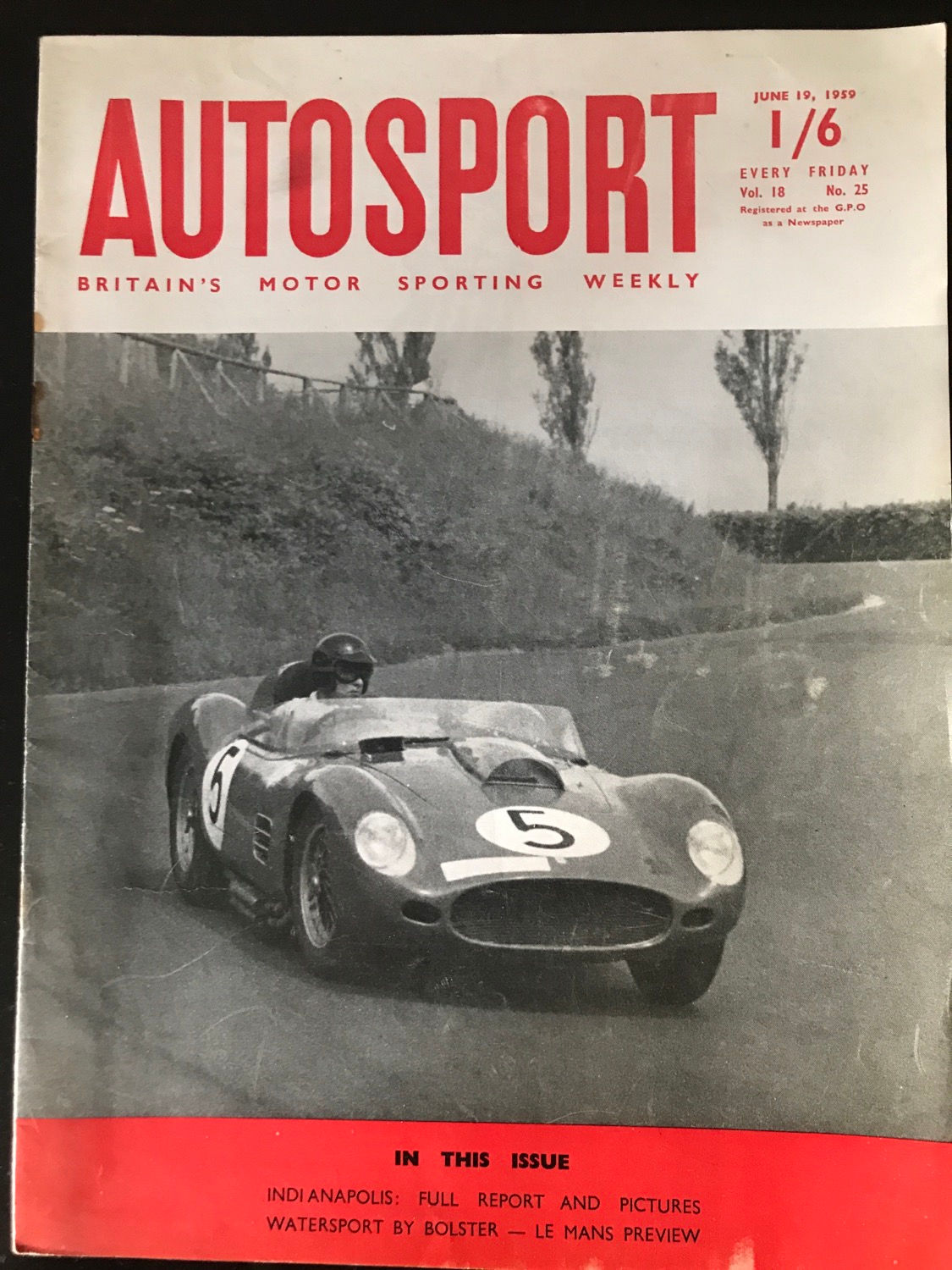 Autosport 19 June 1959 Le Mans Preview Rodger Ward wins Indianapolis 500