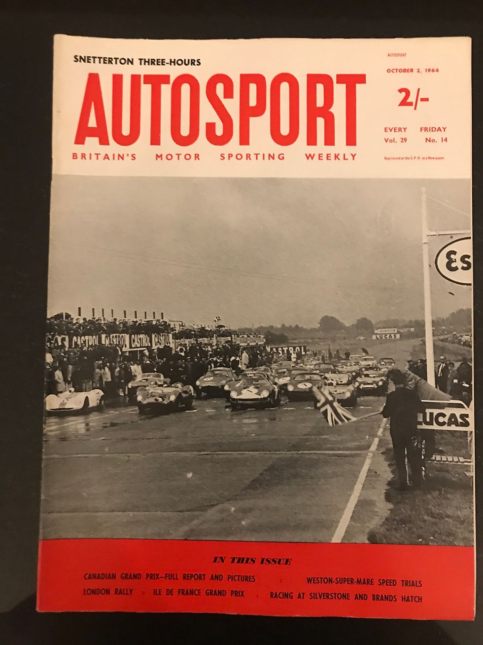 Thumbnail: Autosport 2 October 1964 Jack Sears AC Cobra win Snetterton 3 hrs Weston speed