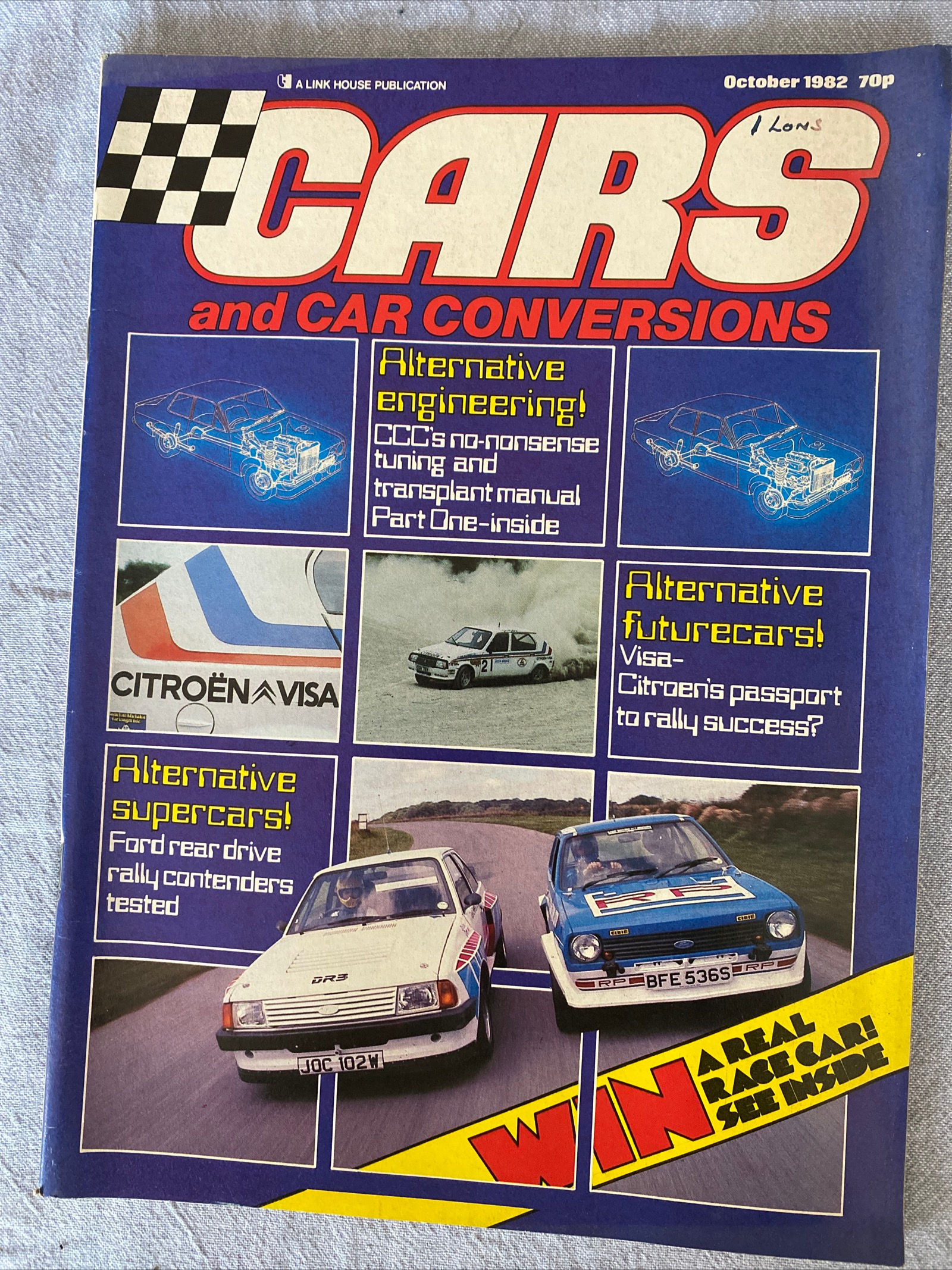 Cars and car conversions magazine October 1982 Test Citroen Visa GT Rover SD1