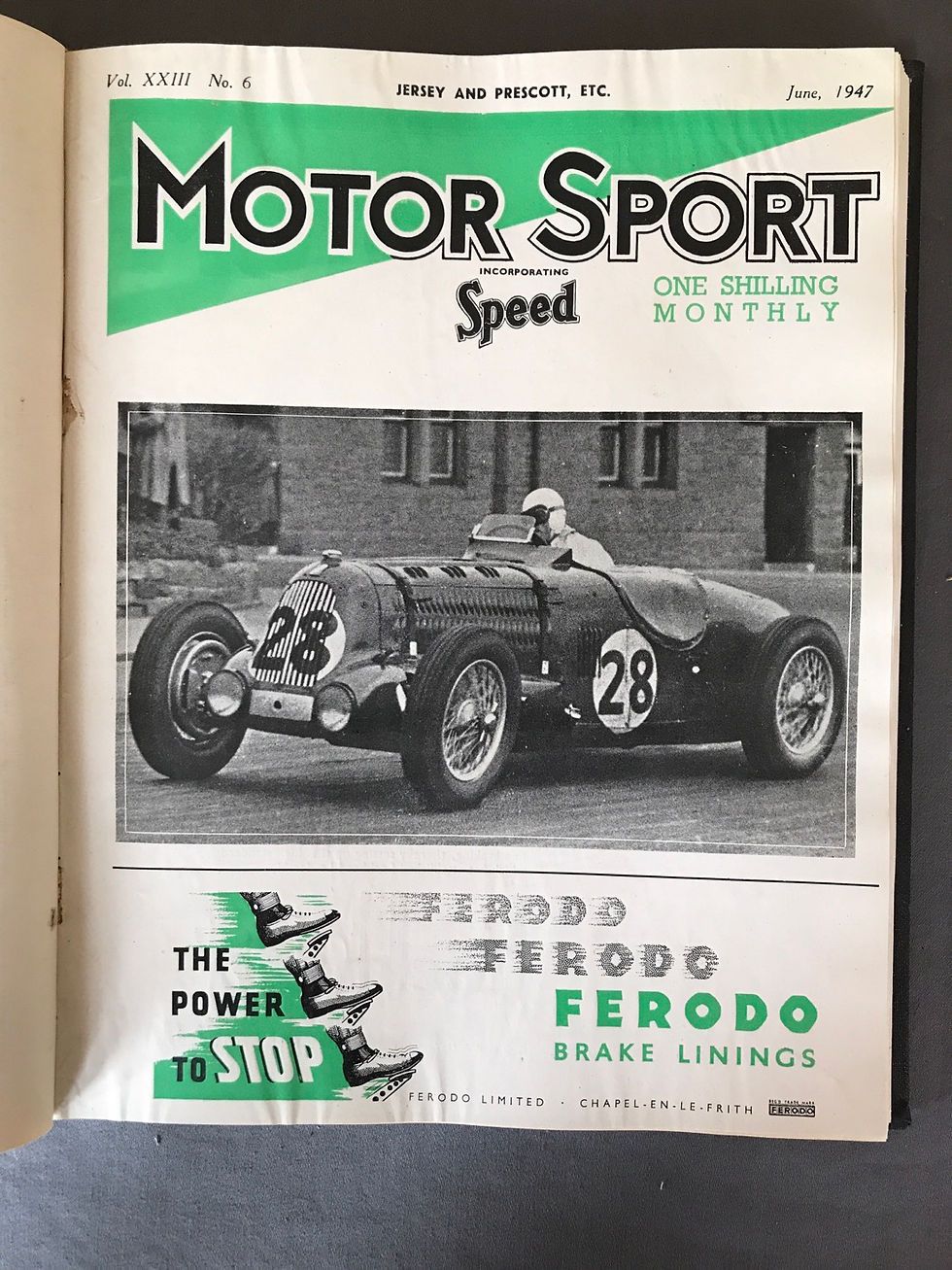 Thumbnail: Motor Sport Magazine Volume 23 1947 Bound With Index January December 12 Copies