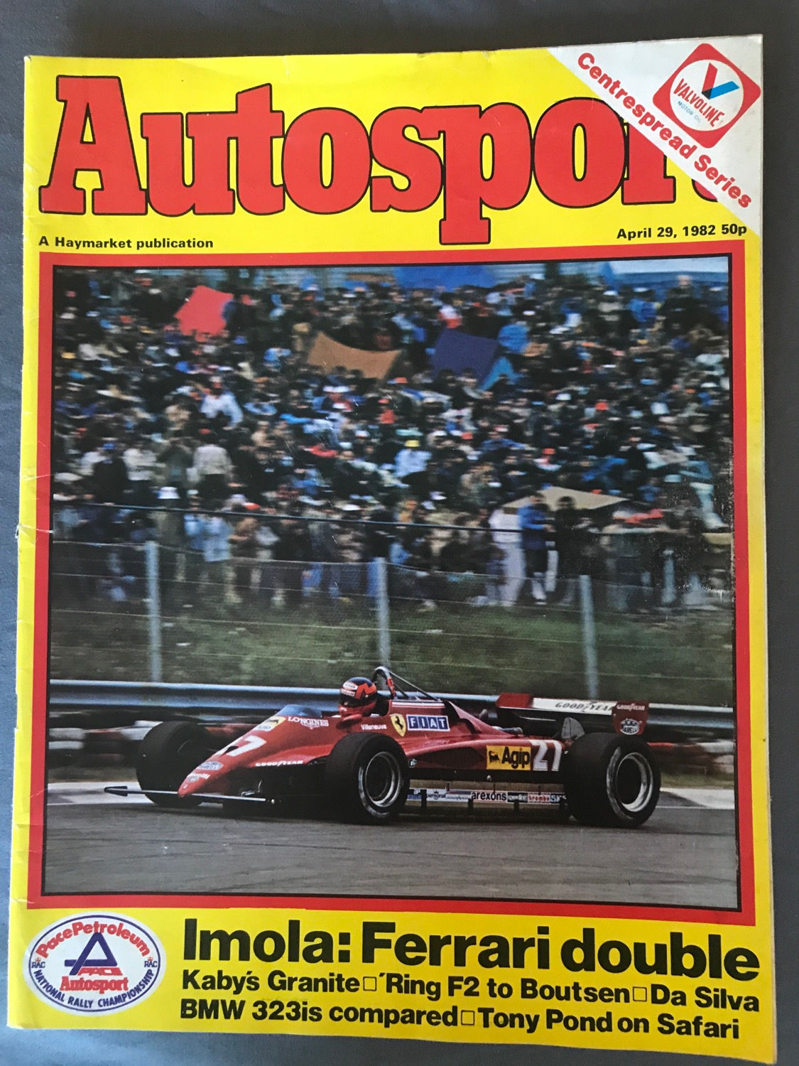 Autosport Magazine 29 April 1982 Pironi Wins San Morino F1 GP Ayrton De Silva