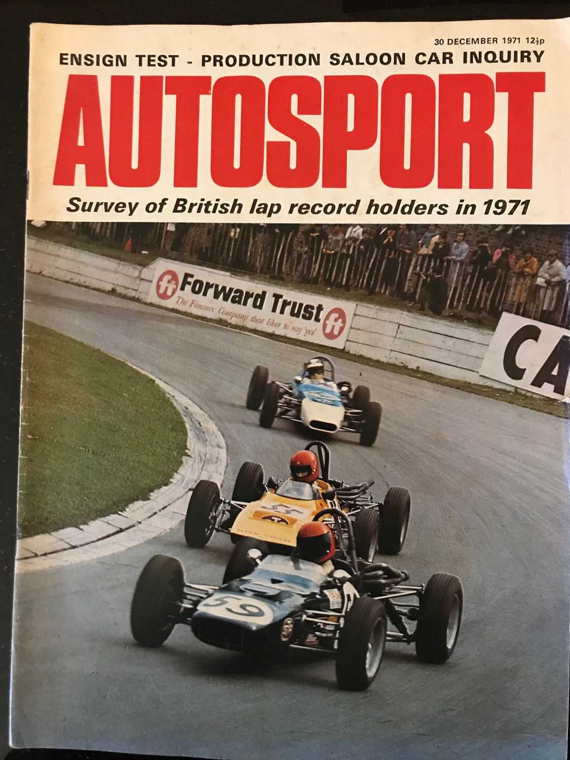 Autosport 30 December 1971 test Ensign F2 & F3 Jaguar E type S3 V12 Marina 