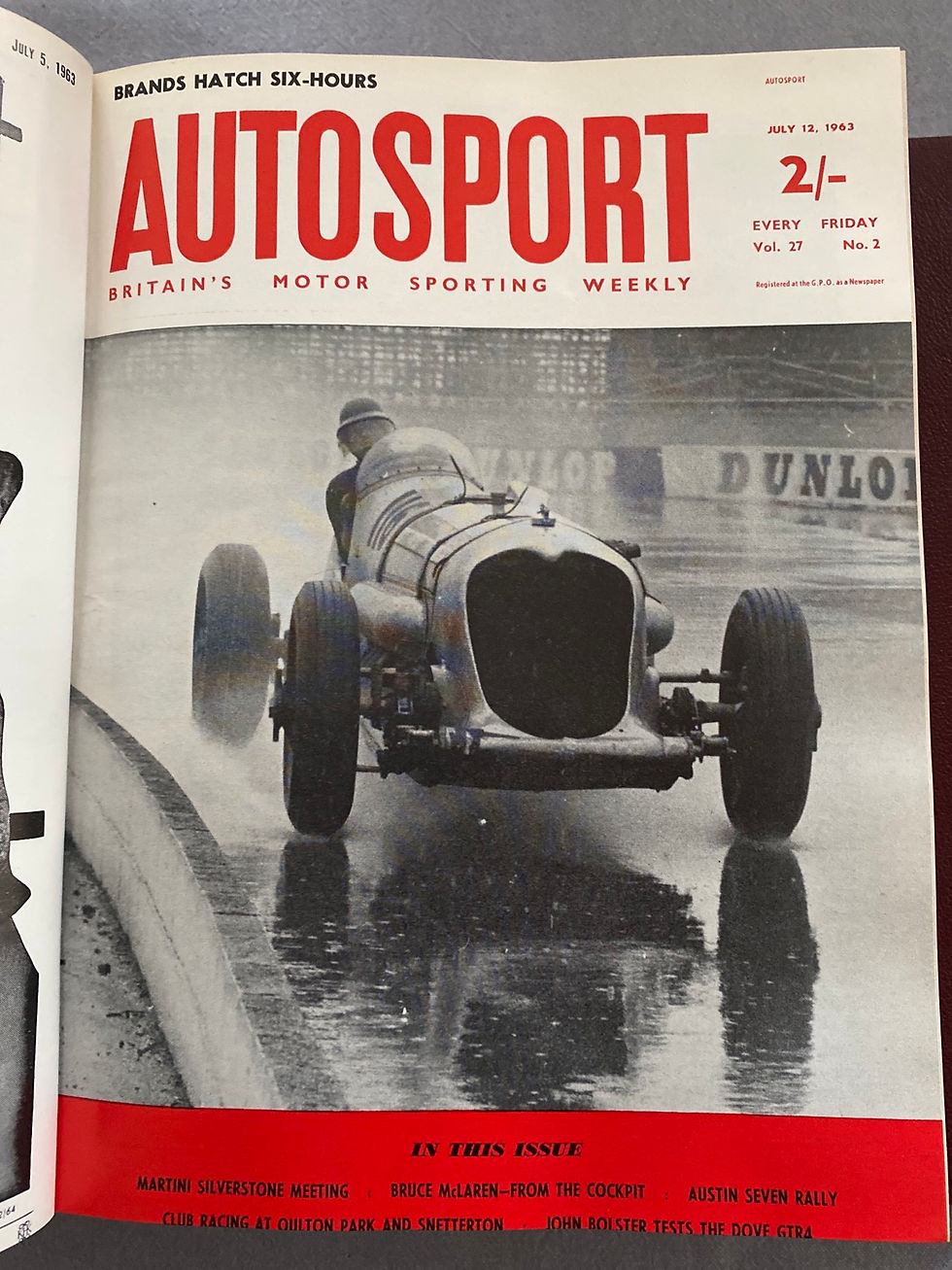 Thumbnail: Autosport official bound volume 27 July to December 1963 with index 
