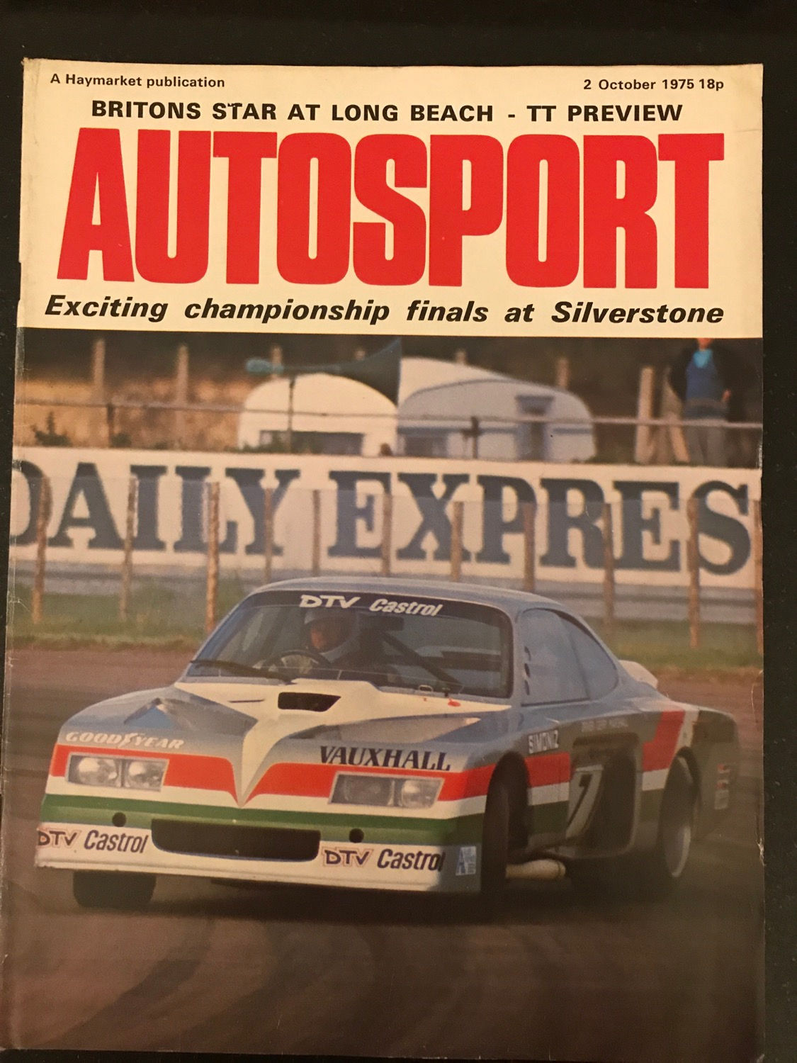 Autosport 2 October 1975 Gerry Marshall cover test Renault 17 Gordini F5000 F3 