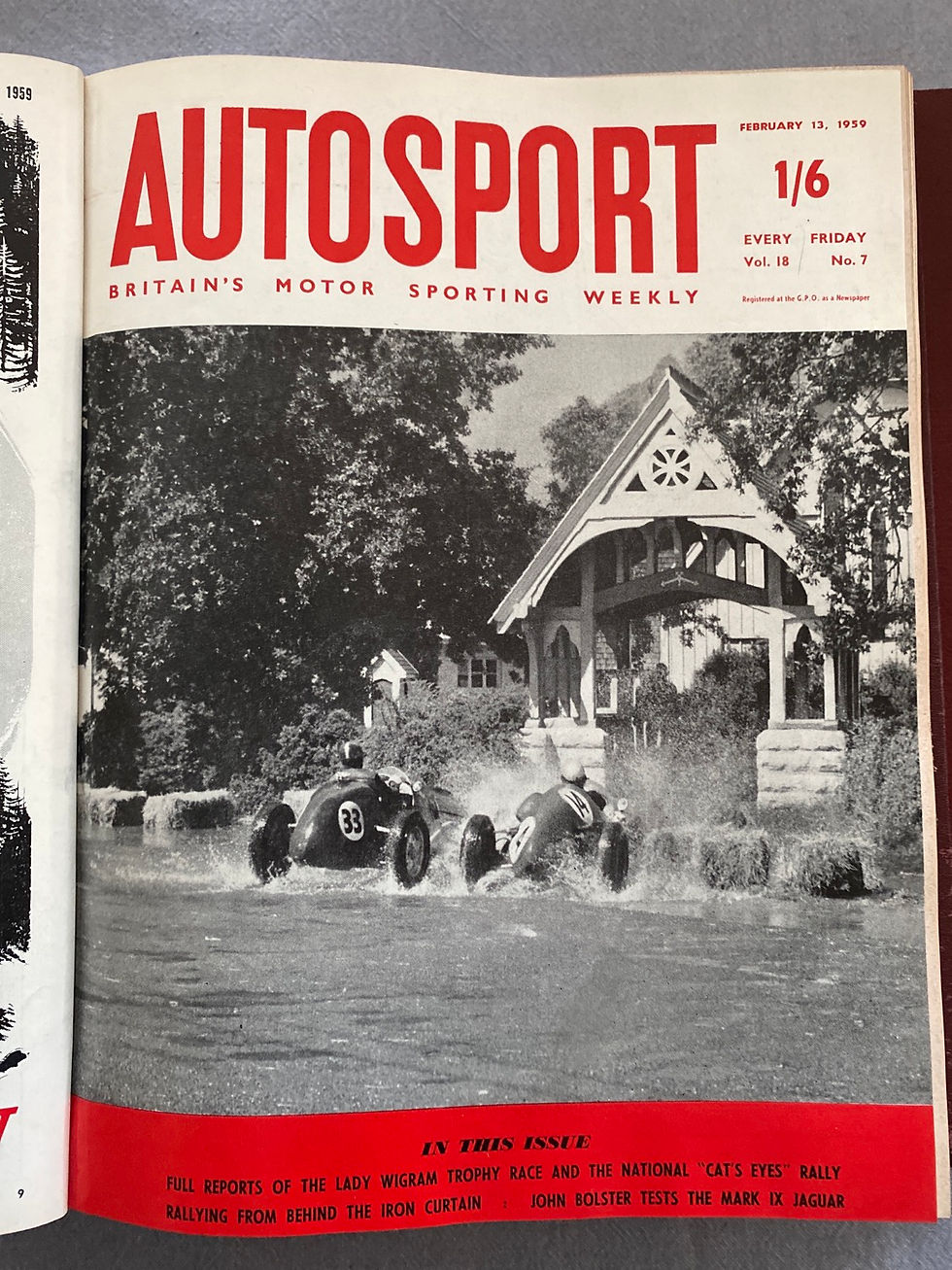 Thumbnail: Autosport official bound volume 18 January to June 1959 with index 