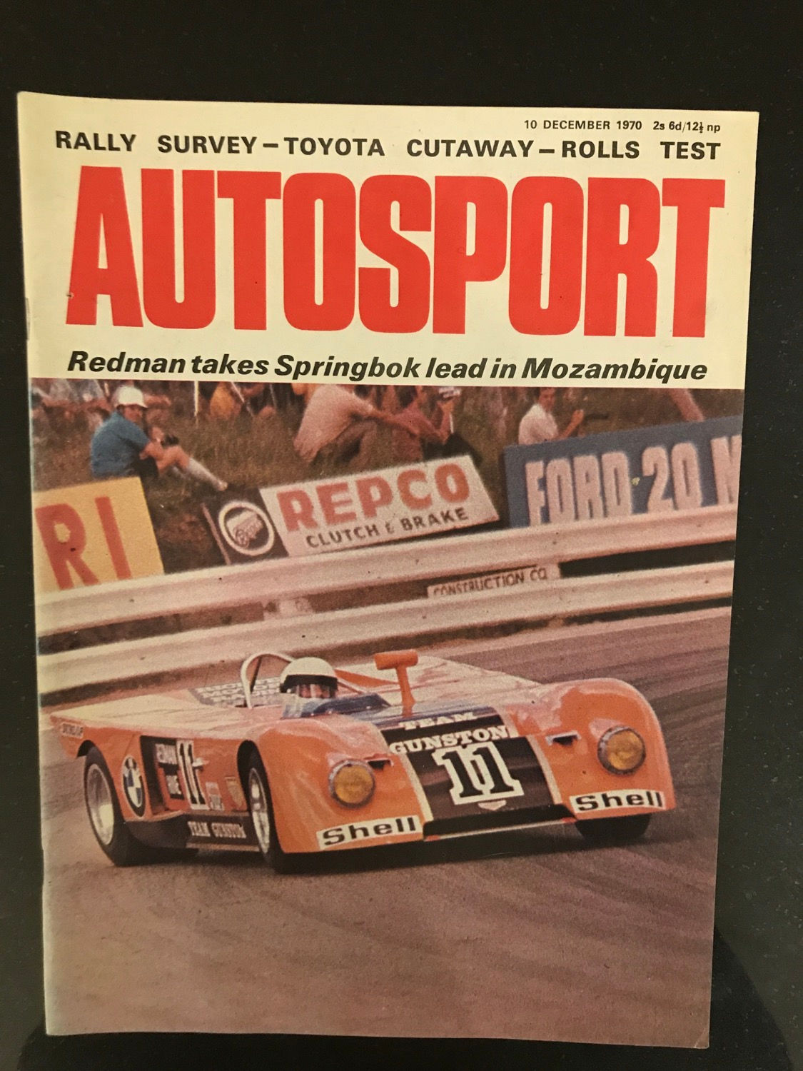 Autosport 10 December 1970 European Rally review, Toyota 7 cutaway drawing 