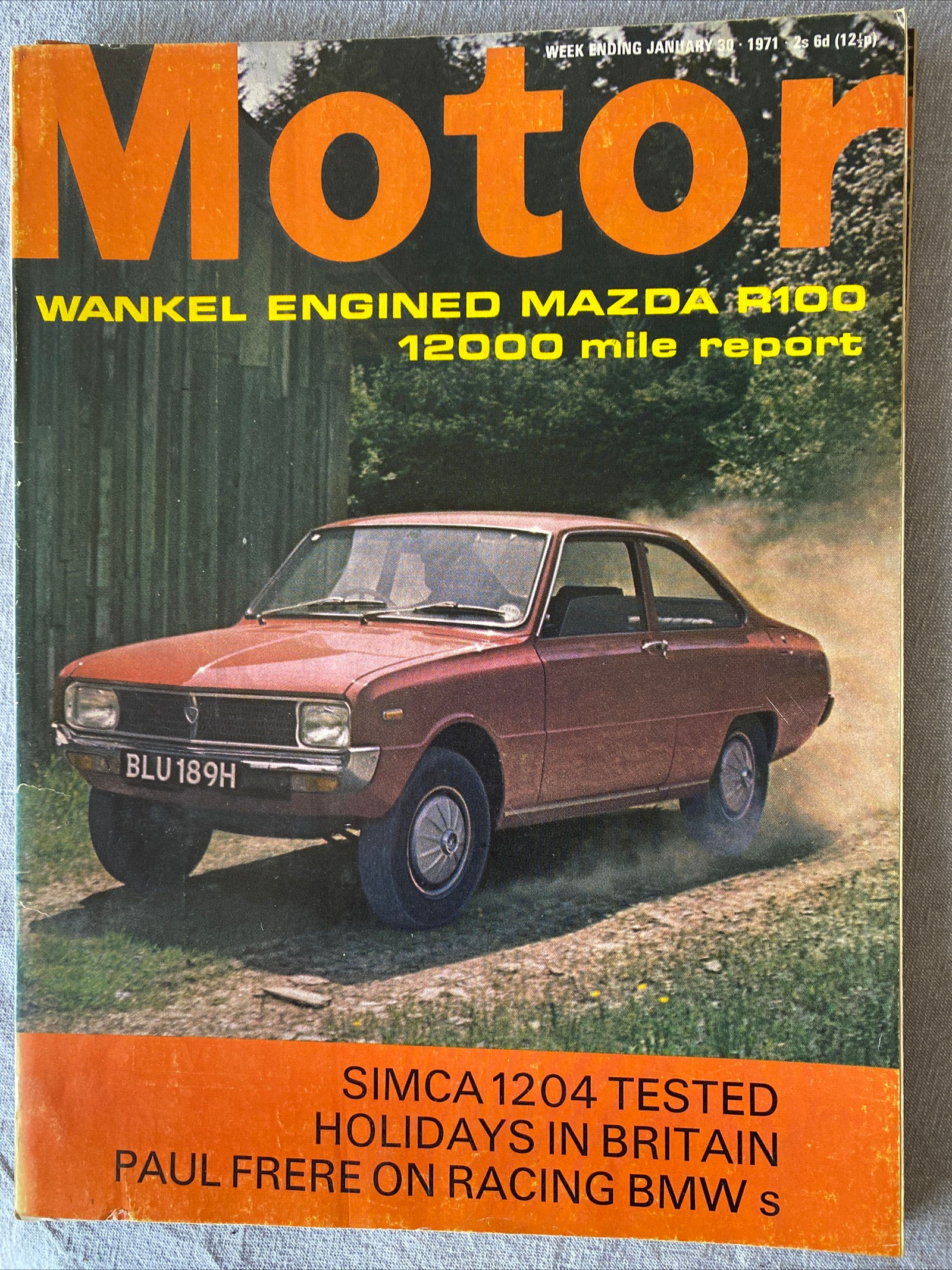 Motor magazine 27 January 1971 Test Wankel Mazda R100 Since 1204 Argentine F1 GP