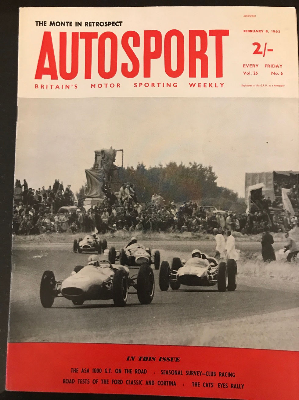 Thumbnail: Autosport 8 February 1963 test Ford Classic & Cortina ASA1000 GT National review