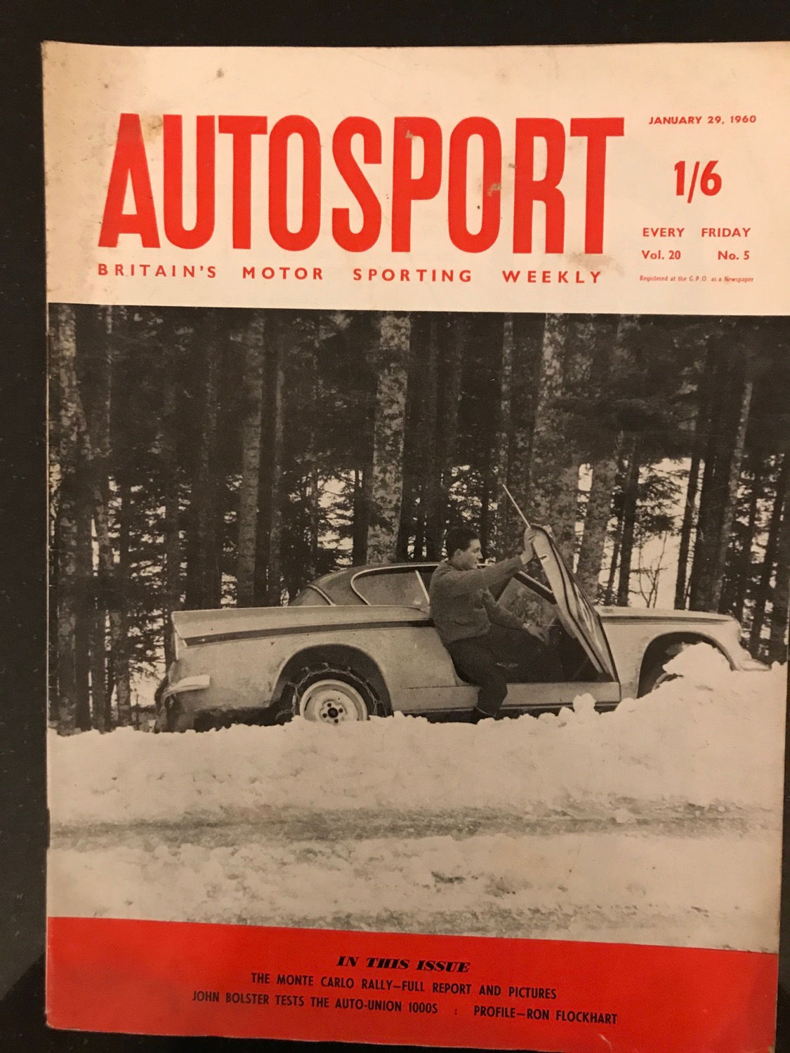 Autosport 29 January 1960 profile Ron Flockhart Schock Mercedes wins Monte Carlo