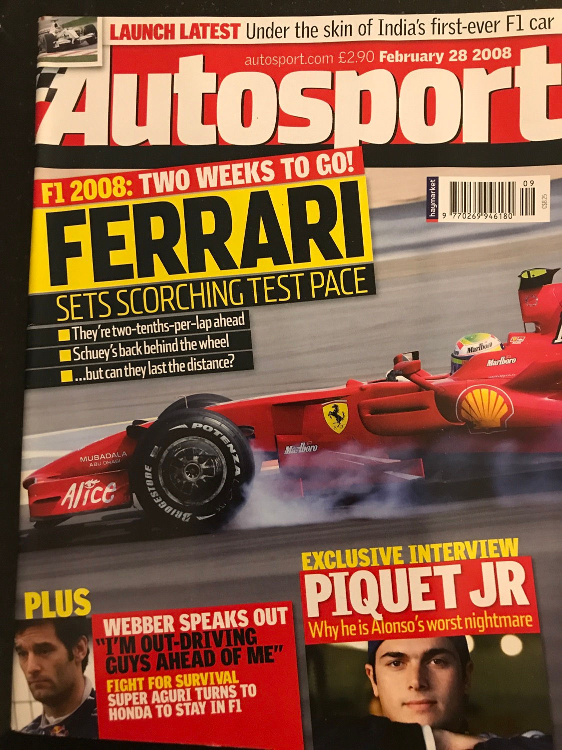 Autosport Magazine 28 February 2008 Newman Wins Daytona 500 Buemi  Sental GP2