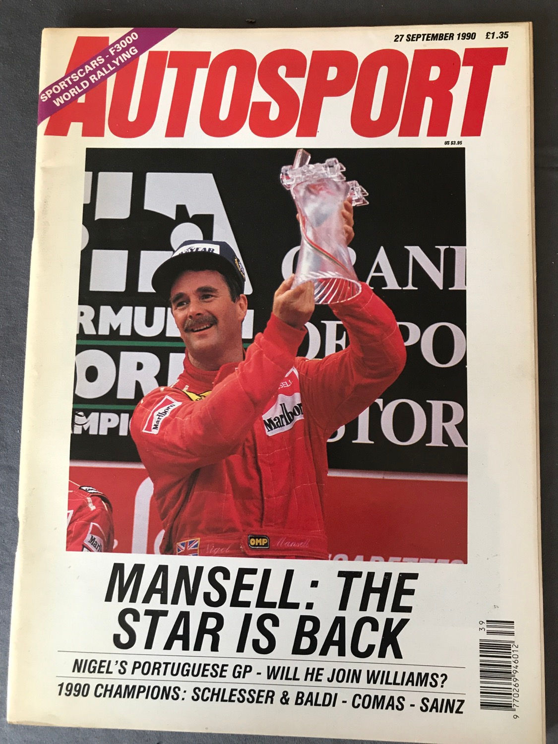 Autosport Magazine 27 September 1990 Mansell Ferrari Wins Portuguese F1 GP