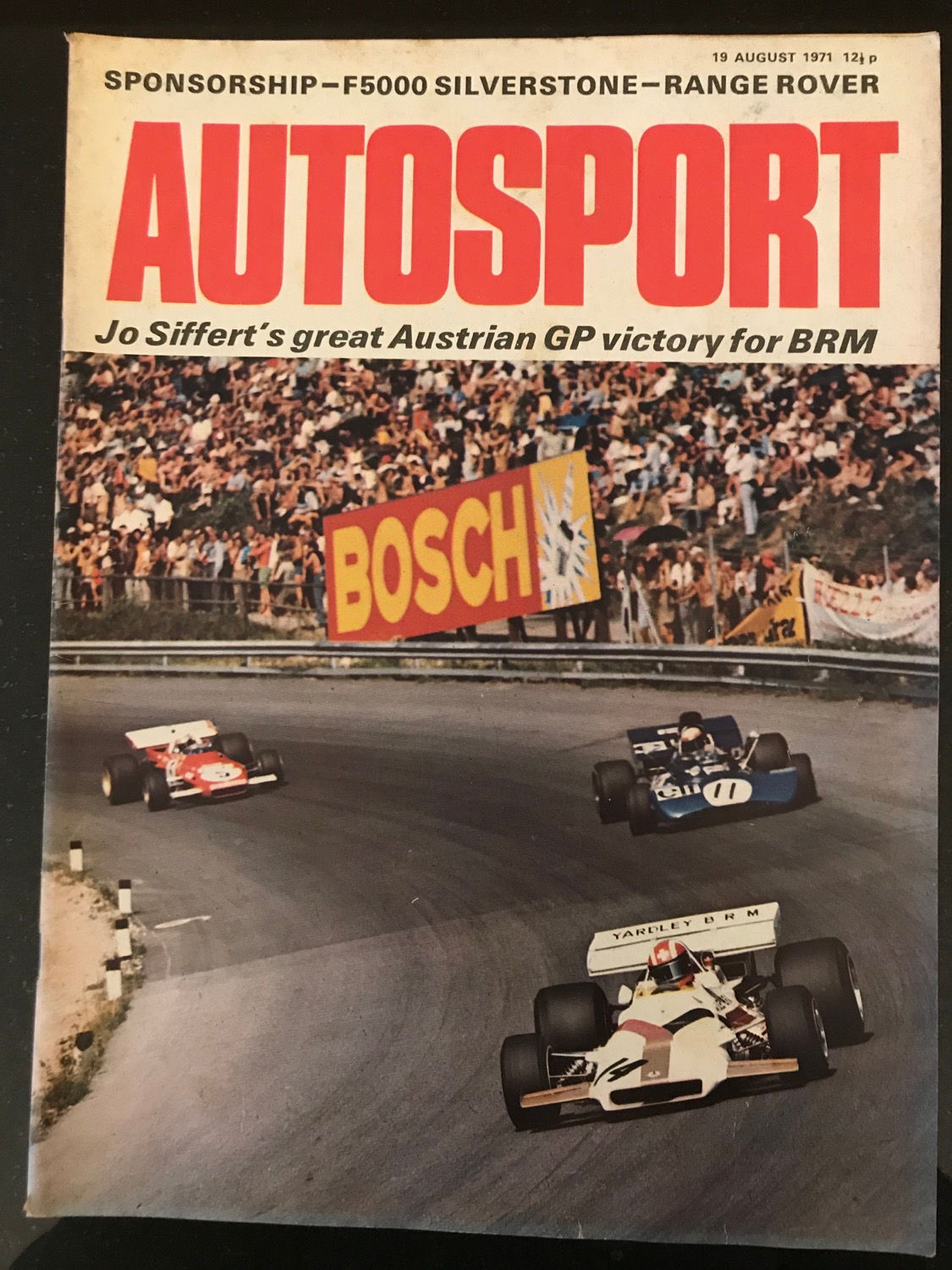 Autosport 19 August 1971 Siffert BRM wins Austrian F1 GP test Range Rover 2 door