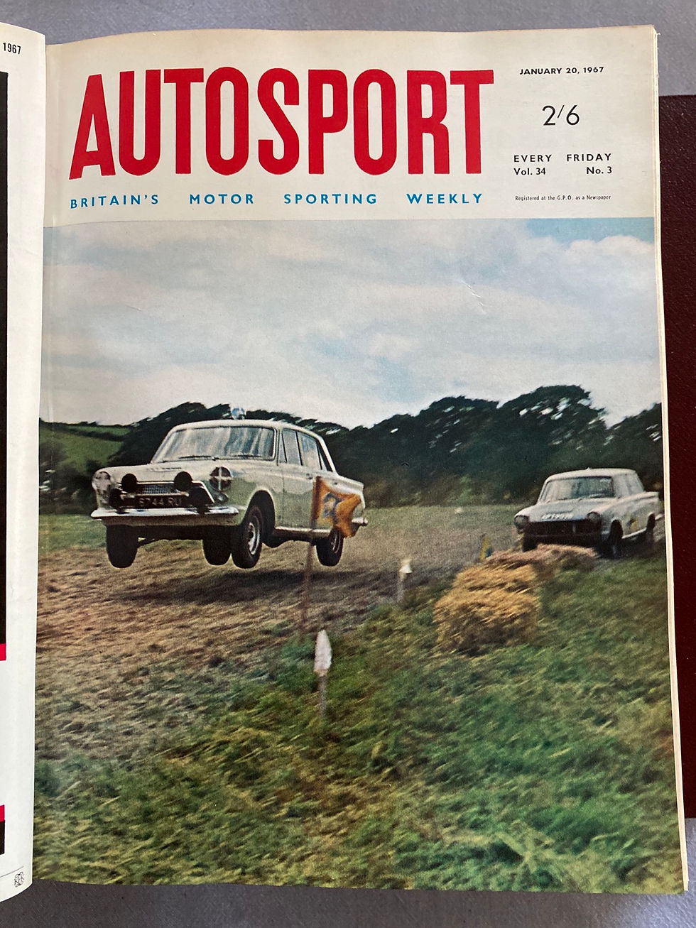 Thumbnail: Autosport official bound volume 34 January to June 1967 with index 
