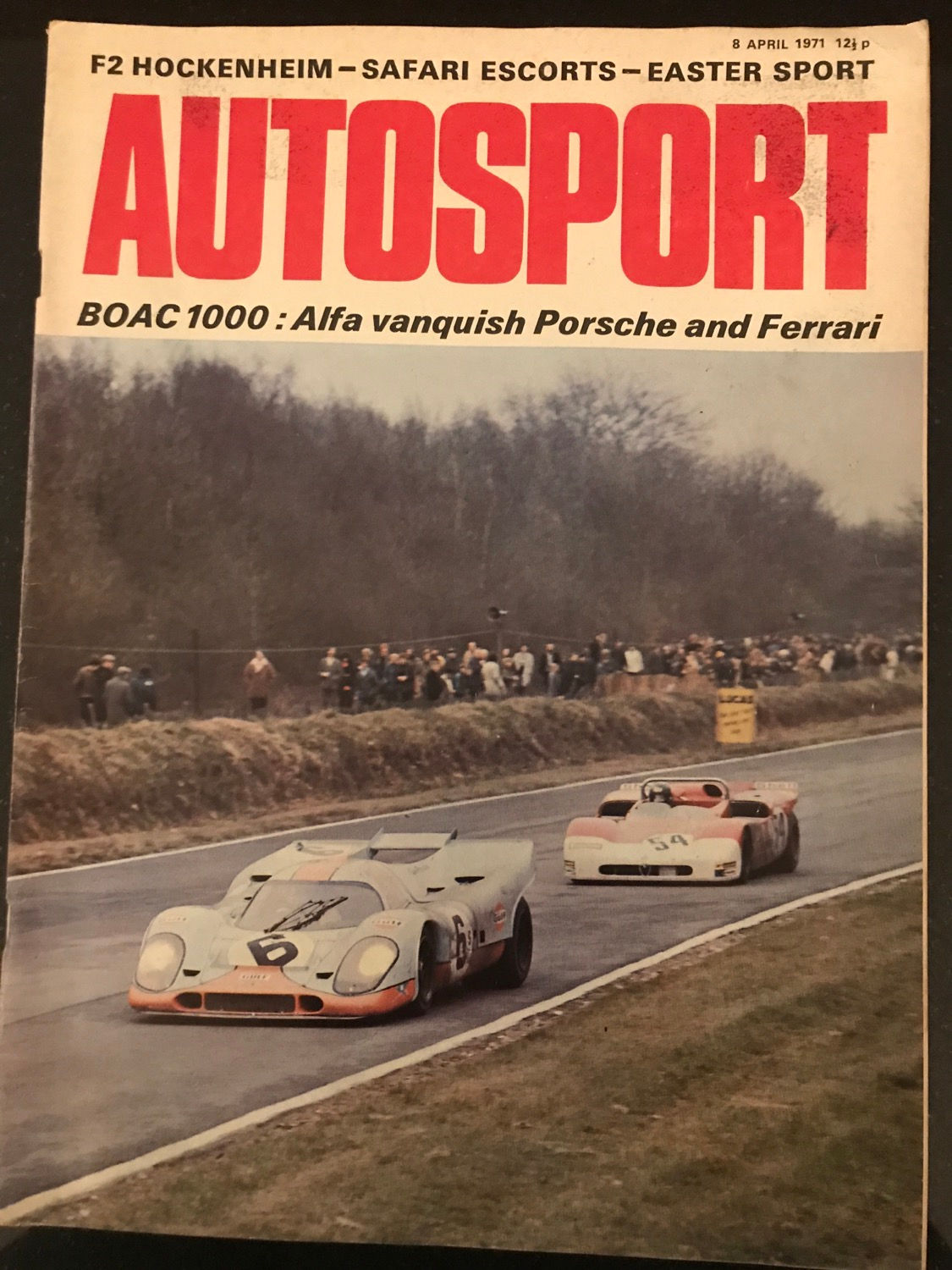 Autosport 8 April 1971 Pescarolo De Adamich Alfa Tipo 33/3 wins Brands 1000km