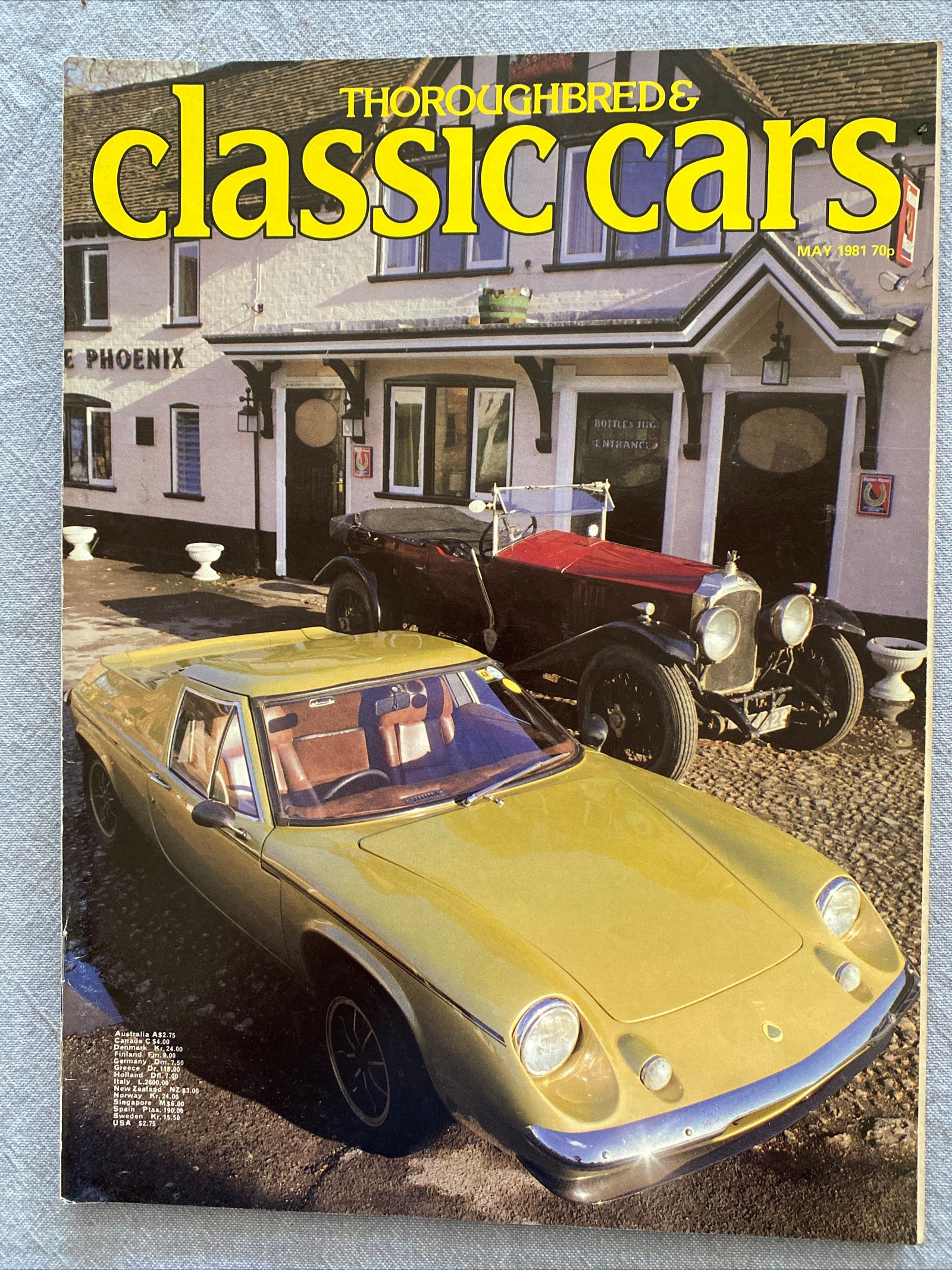 Thoroughbred & Classic Cars Magazine May 1981 Lotus Europa Micro Cars VSCC
