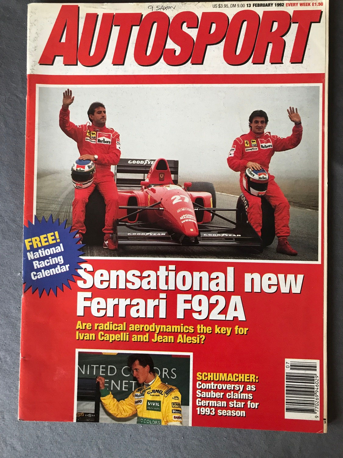 Autosport Magazine 13 February 1992 Bodine Wins Daytona 500 Test Mazda MX6