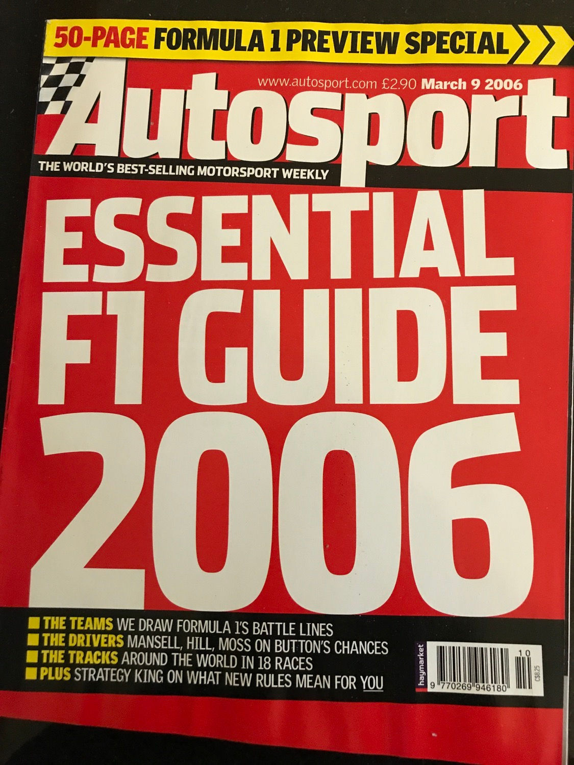 Autosport Magazine 9 March 2006 Formula 1 Season Preview Loeb Wins Mexican Rally