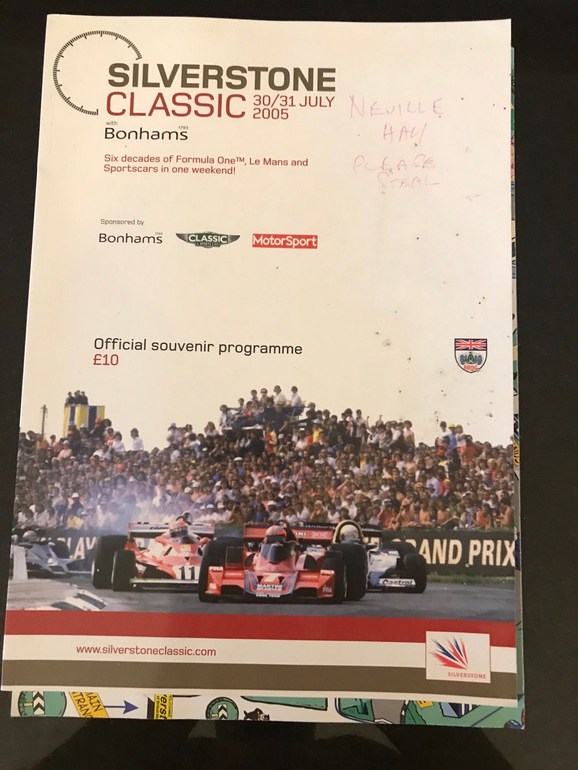 Race Programme Guide Silverstone Classic 30/31 July 2005 Historic F1 Le Mans A4